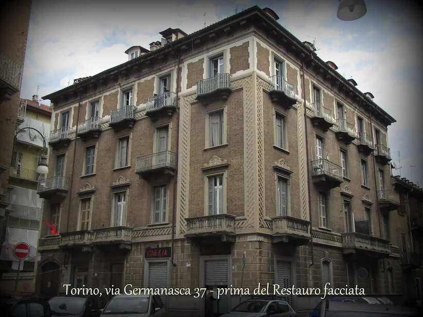 Restauro di facciata — Torino · via Germanasca 37